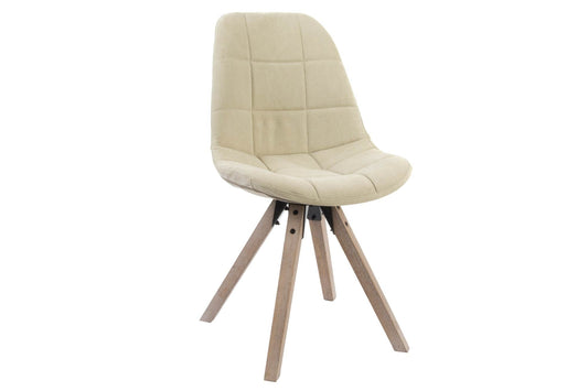 Silla Poliester Algodon 47X55X85 Natural Beige