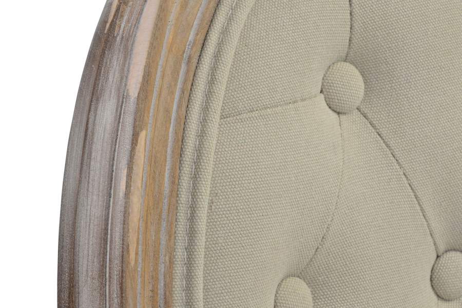 Silla Rubberwood Lino 50X44X96 Beige