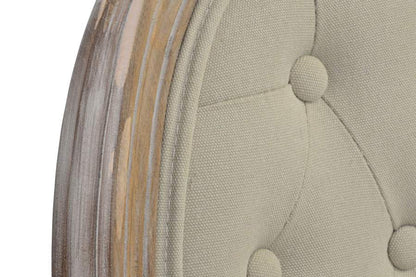 Silla Rubberwood Lino 50X44X96 Beige
