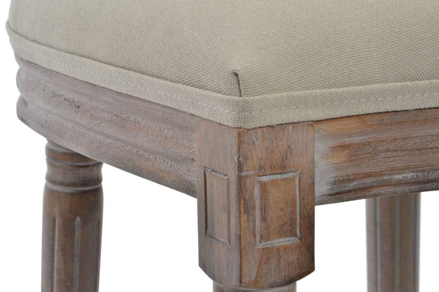 Silla Rubberwood Lino 50X44X96 Beige
