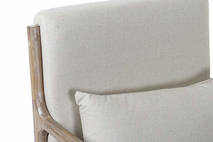 Butaca Caucho Lino 66X79X75 Cojin Beige
