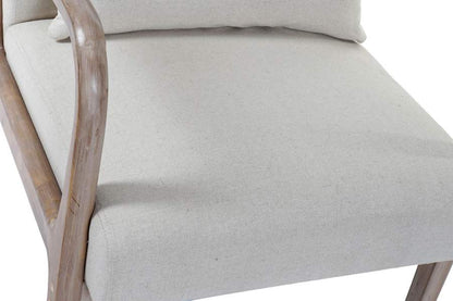 Butaca Caucho Lino 66X79X75 Cojin Beige