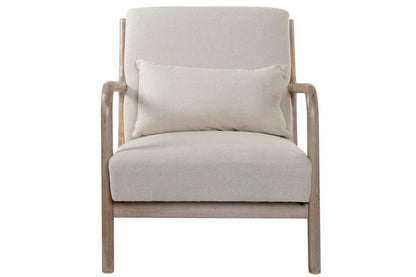 Butaca Caucho Lino 66X79X75 Cojin Beige