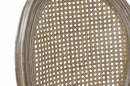 Silla Caucho Lino 49X46X95 Rejilla Beige