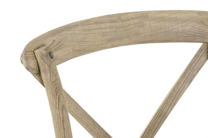 Silla Olmo Madera 50X41X89 Crossback Apilable