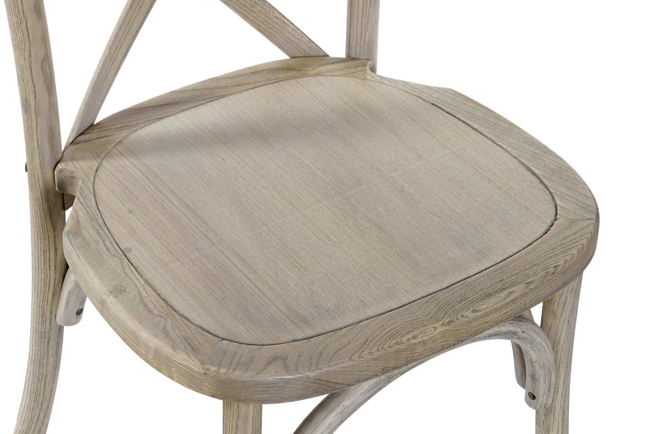 Silla Olmo Madera 50X41X89 Crossback Apilable
