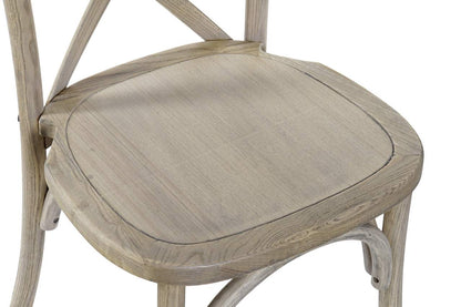 Silla Olmo Madera 50X41X89 Crossback Apilable