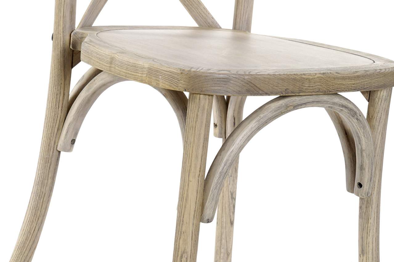 Silla Olmo Madera 50X41X89 Crossback Apilable