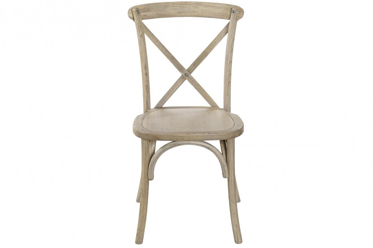 Silla Olmo Madera 50X41X89 Crossback Apilable