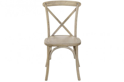 Silla Olmo Madera 50X41X89 Crossback Apilable