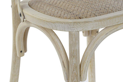 Silla Olmo Ratan 50X52_5X88 Crossback Envejecido
