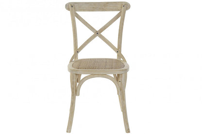 Silla Olmo Ratan 50X52_5X88 Crossback Envejecido