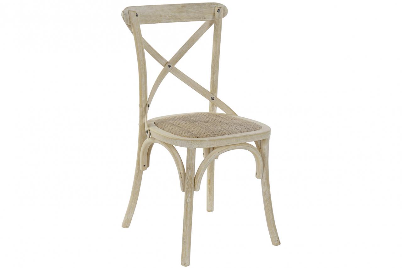 Silla Olmo Ratan 50X52_5X88 Crossback Envejecido