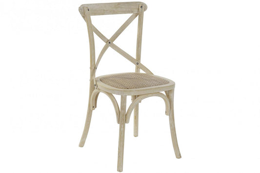 Silla Olmo Ratan 50X52_5X88 Crossback Envejecido