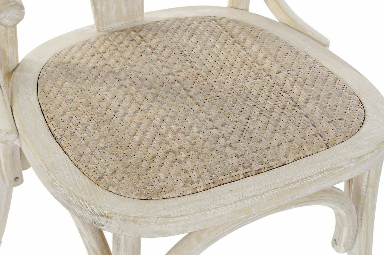 Silla Olmo Ratan 56X50X75 Rejilla Envejecido