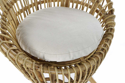 Sillon Ratan Algodon 76X65X85 Con Cojin Natural