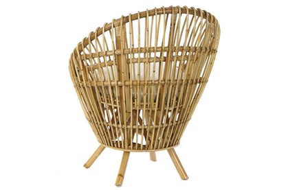 Sillon Ratan Algodon 76X65X85 Con Cojin Natural