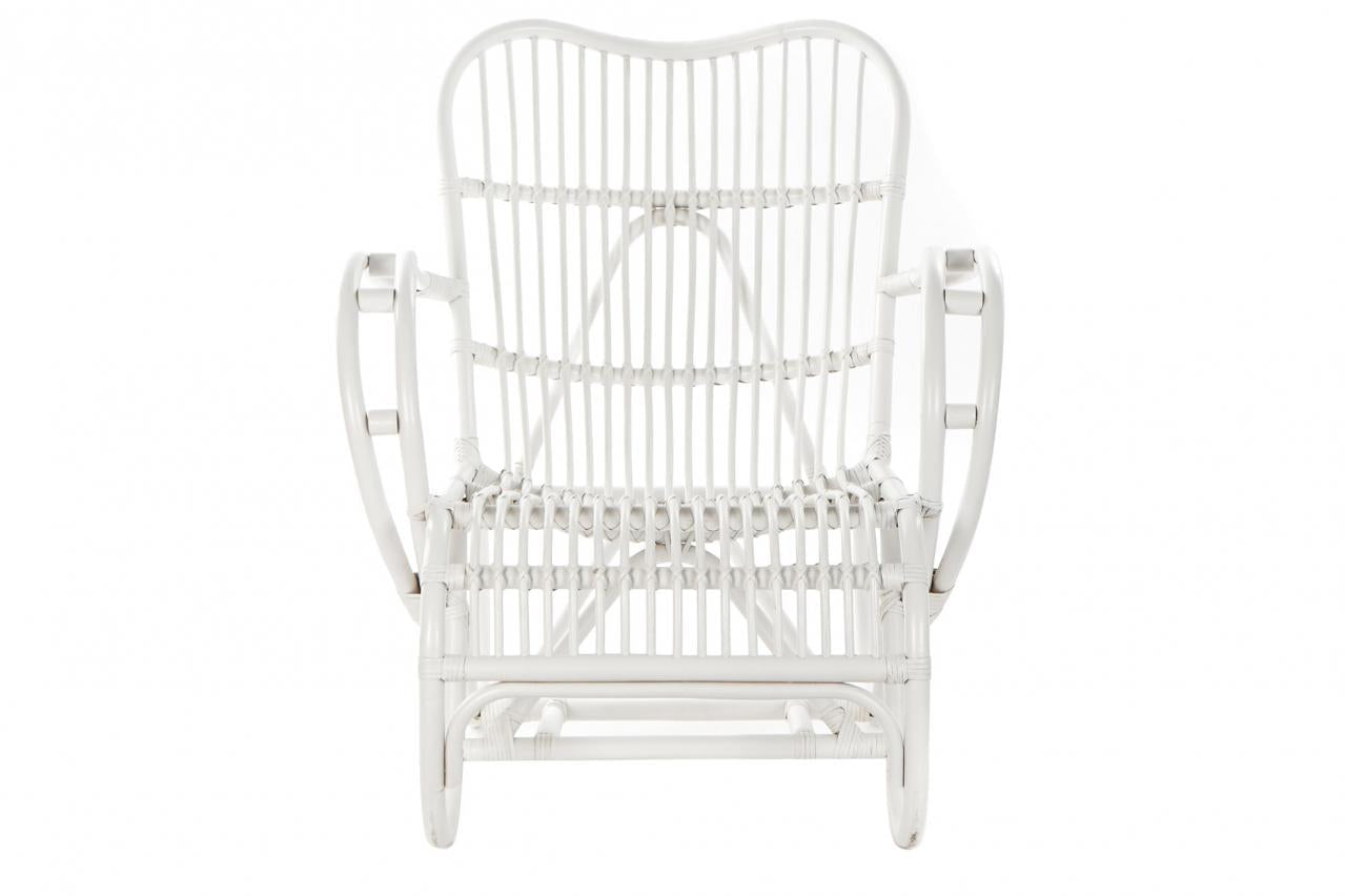 Butaca Ratan 75X85X85 Blanco