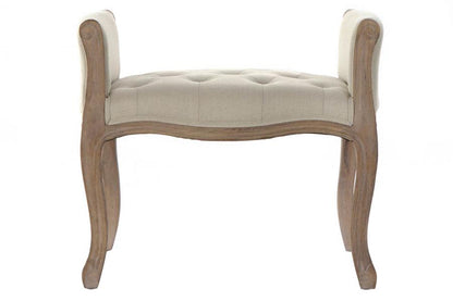 Descalzadora Lino Rubberwood 65X46X60 Beige