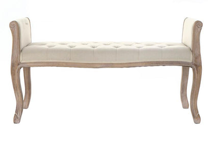Descalzadora Lino Rubberwood 109X45X60 Beige