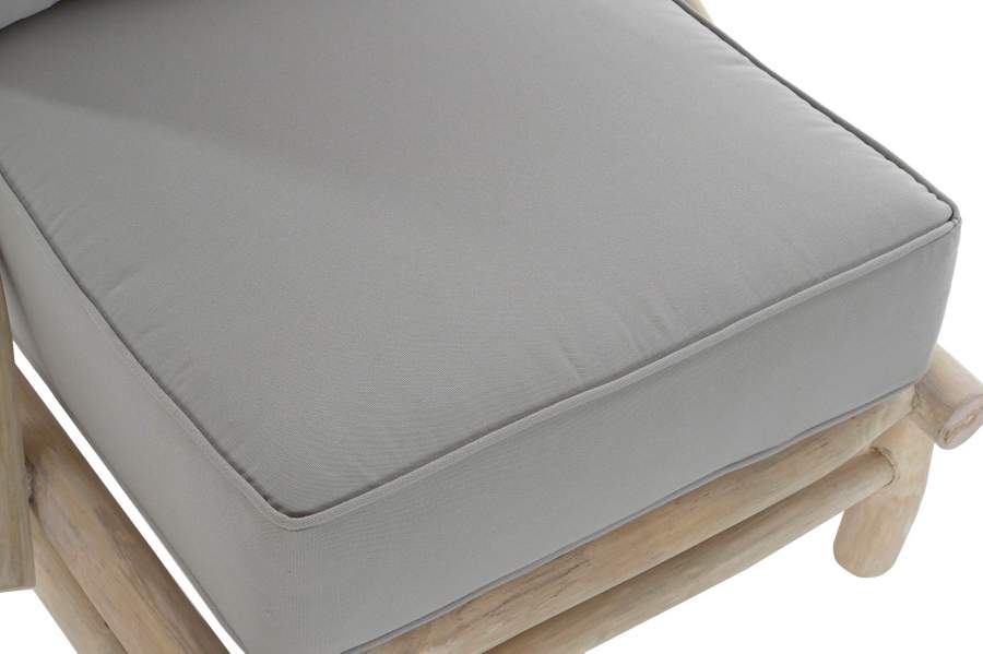 Butaca Teca Poliester 82X80X73 Gris Claro