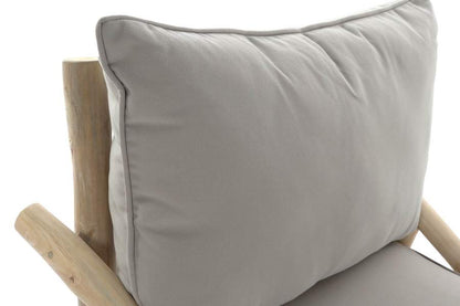 Butaca Teca Poliester 82X80X73 Gris Claro