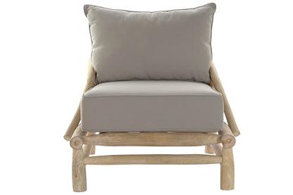 Butaca Teca Poliester 82X80X73 Gris Claro