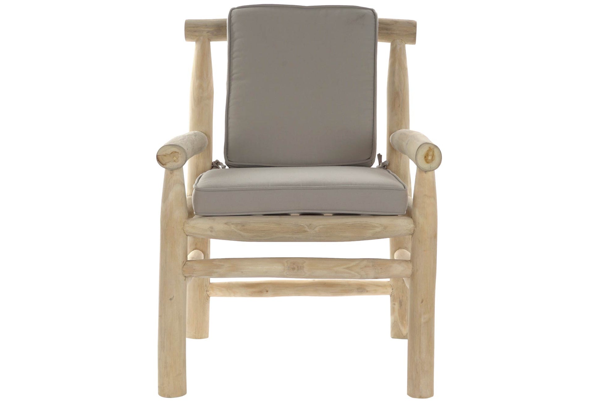 Sillon Teca Poliester 65X80X92 Gris Claro