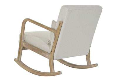 Mecedora Lino Rubberwood 66X85X81 Beige