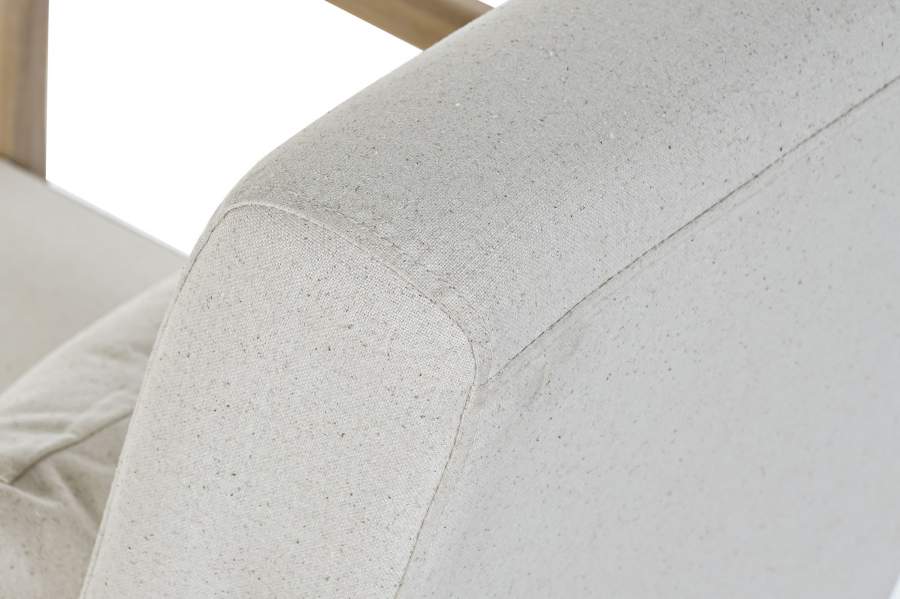 Mecedora Lino Rubberwood 66X85X81 Beige