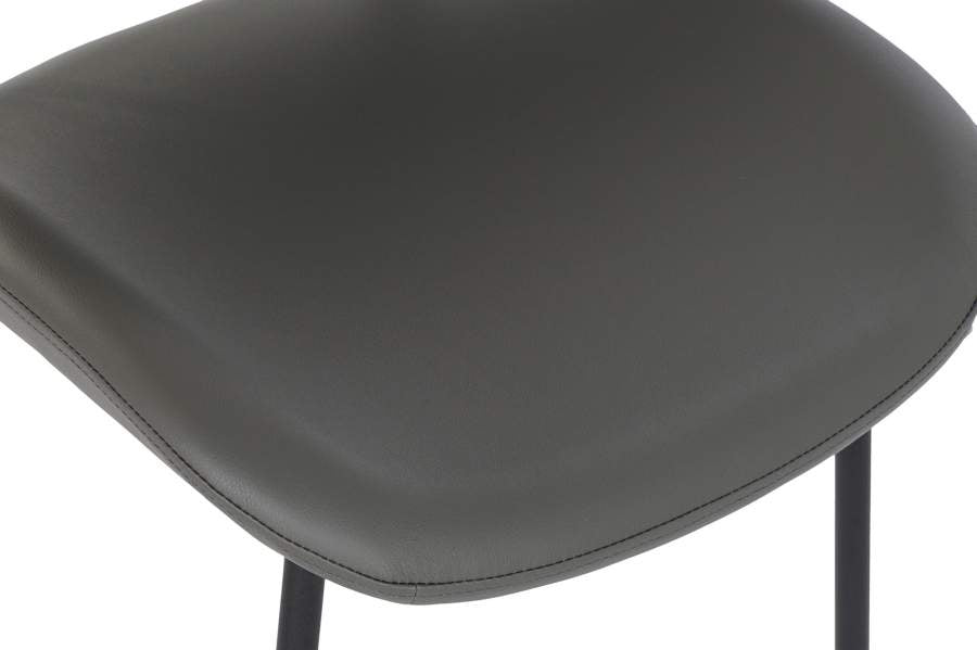 Silla Pu Metal 57X57X77 Gris
