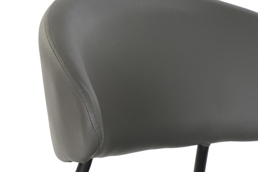 Silla Pu Metal 57X57X77 Gris