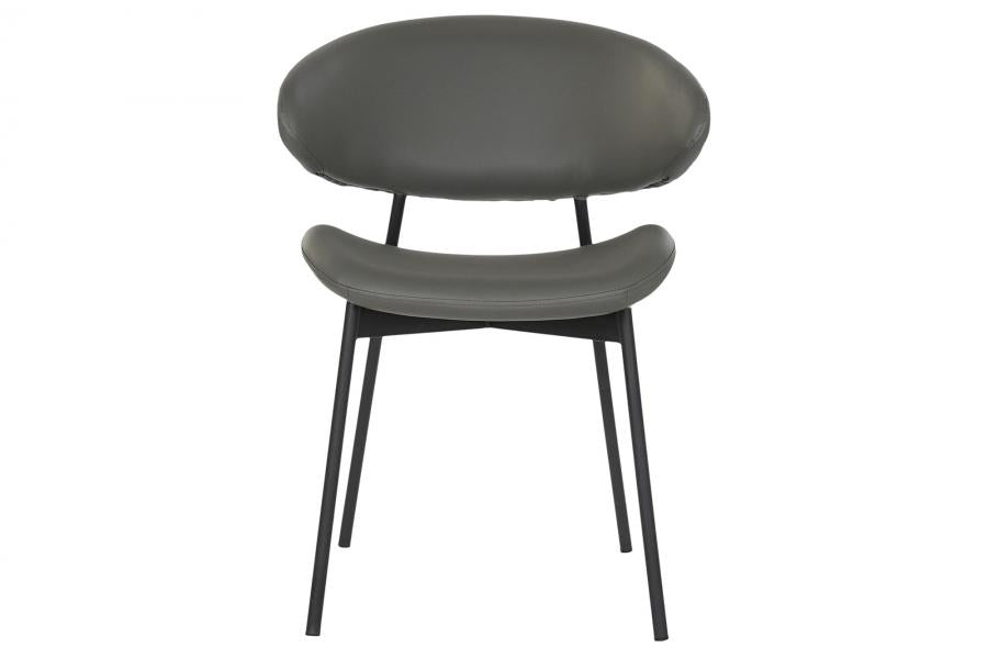 Silla Pu Metal 57X57X77 Gris