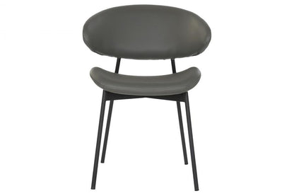 Silla Pu Metal 57X57X77 Gris
