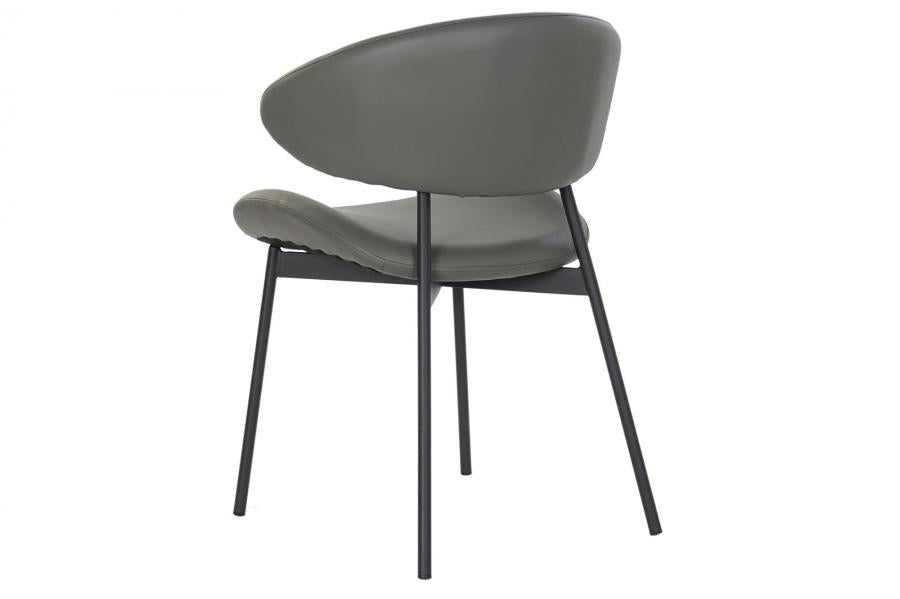 Silla Pu Metal 57X57X77 Gris