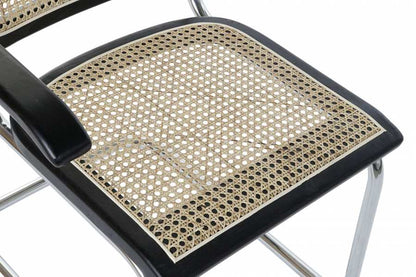 Silla Olmo Ratan 65_5X62X79 Rejilla Negro