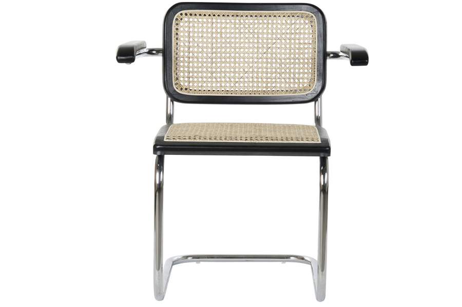 Silla Olmo Ratan 65_5X62X79 Rejilla Negro