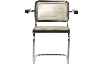 Silla Olmo Ratan 65_5X62X79 Rejilla Negro