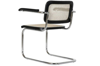 Silla Olmo Ratan 65_5X62X79 Rejilla Negro