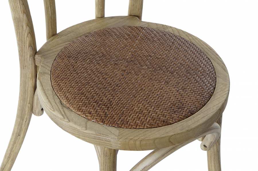 Silla Olmo Ratan 43X44X89 Apilable Natural