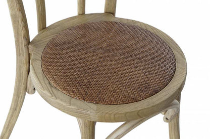 Silla Olmo Ratan 43X44X89 Apilable Natural