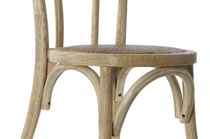 Silla Olmo Ratan 43X44X89 Apilable Natural