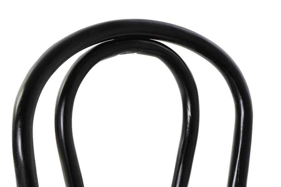 Silla Olmo Ratan 43X44X89 Apilable Negro