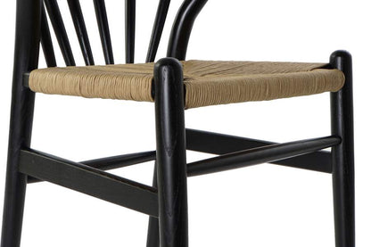 Silla Olmo Ratan 57X47X80 Negro