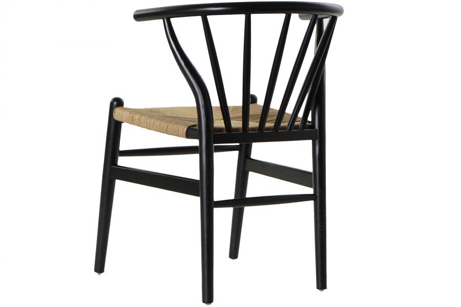 Silla Olmo Ratan 57X47X80 Negro