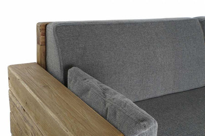Sofa Madera Reciclada Poliester 224X95X82 Gris