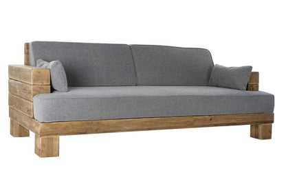 Sofa Madera Reciclada Poliester 224X95X82 Gris