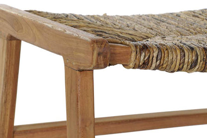 Descalzadora Teca Fibra 65X47X40 Natural