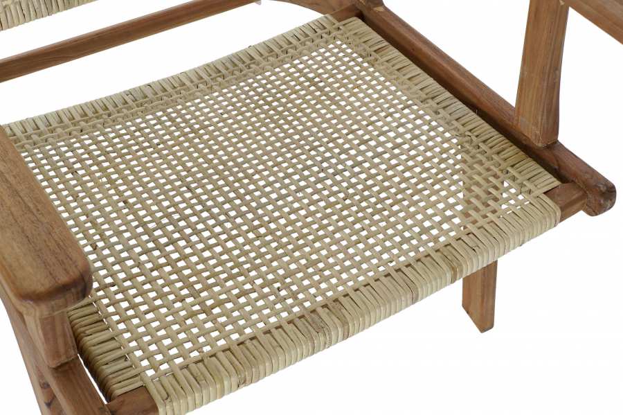 Butaca Teca Ratan 69X78X68 Natural