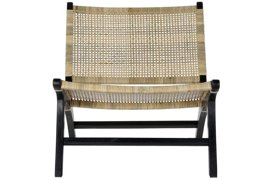 Butaca Teca Ratan 65X78X68 Negro